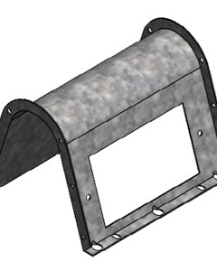 Complet frame automatic discharger w/ 1 outlet - EXT PROD